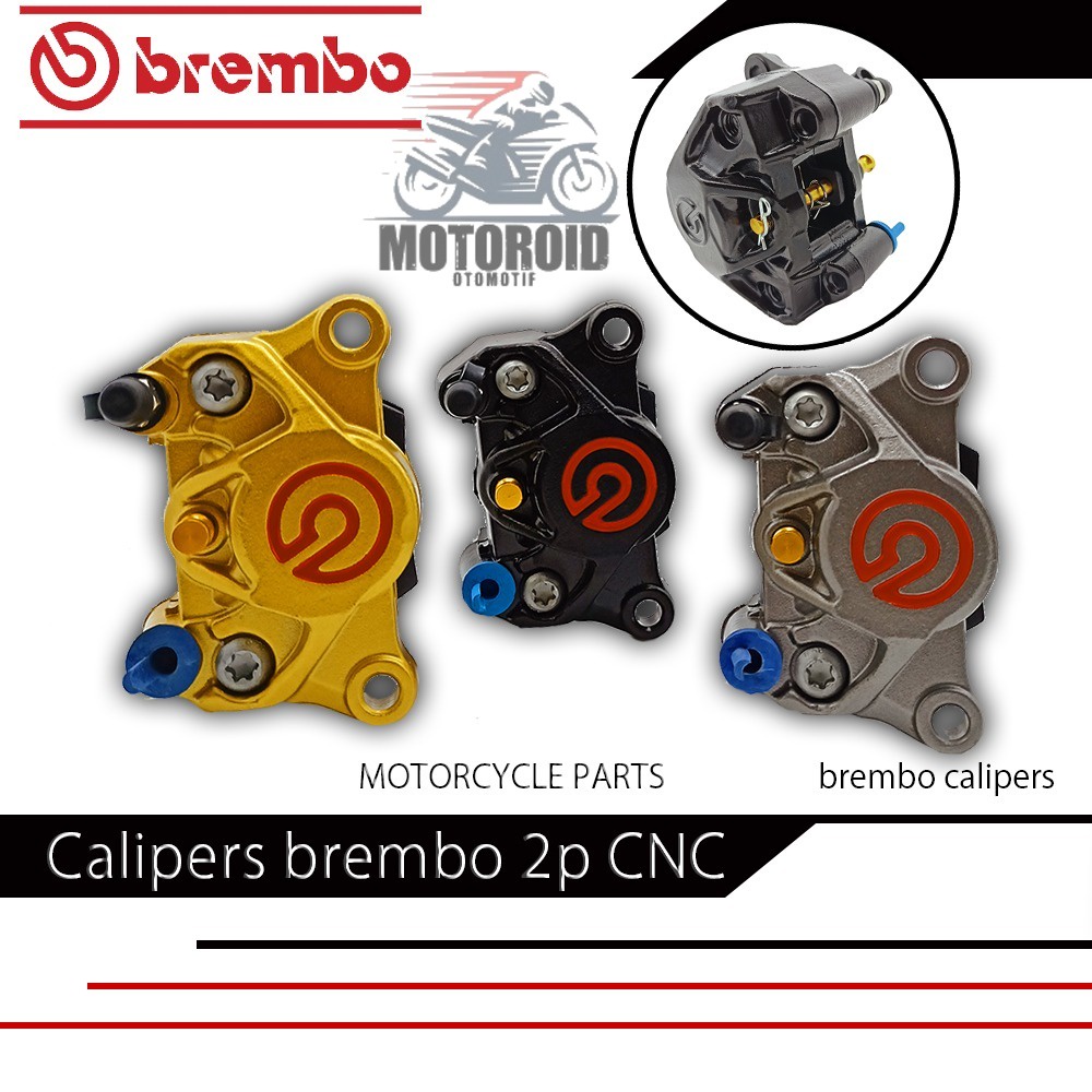 KALIPER REM KAMPAS BELAKANG BREMBDO FULL CNC OEM LIKE ORIG 2P PISTON CALIPERS