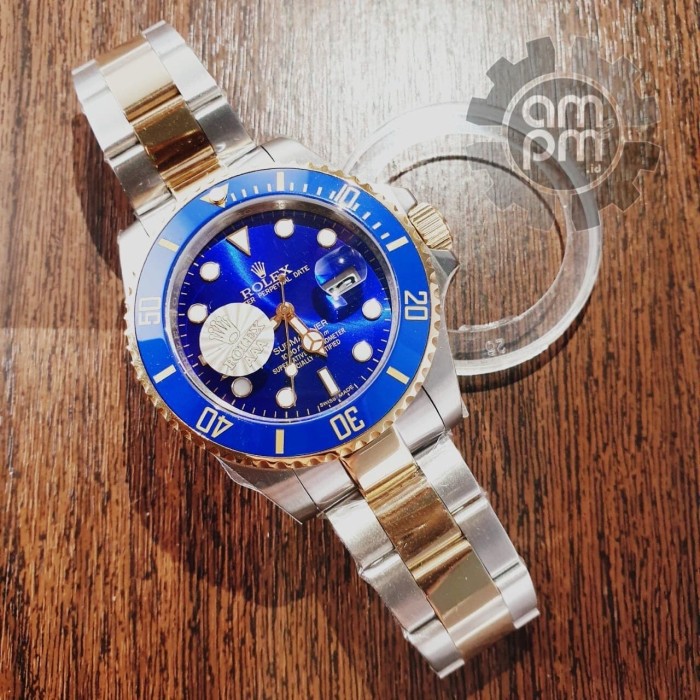 Suplier Jam Tangan Rolex Submariner Date Two Tone Blue Ring