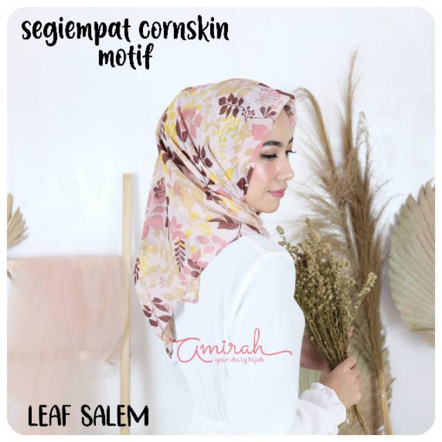 Cornskin motif segiempat |hijab| jilbab motif