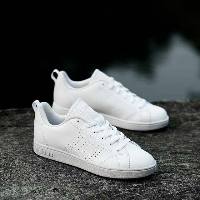 full white adidas