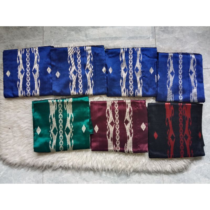 bahan baju songket silungkang motif borneo