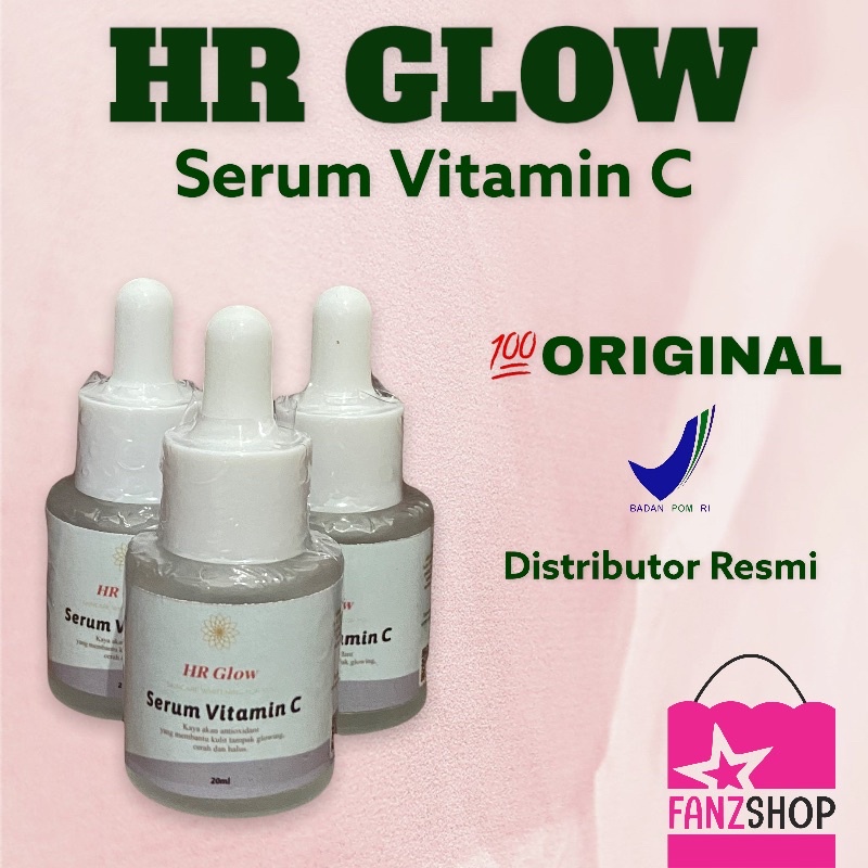 [BPOM] Serum Vit C by HR Glow - 20ml  / serum wajah / pemutih wajah glowing / serum original