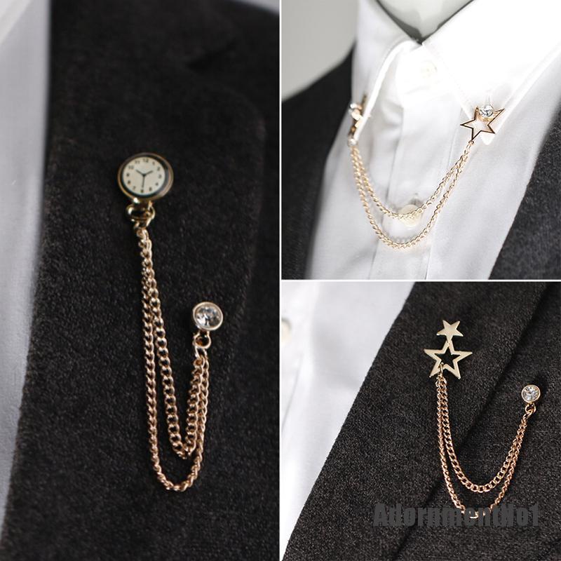 (Adornmentno1) Pin Bros Jam Kristal Retro Untuk Pria / Wanita