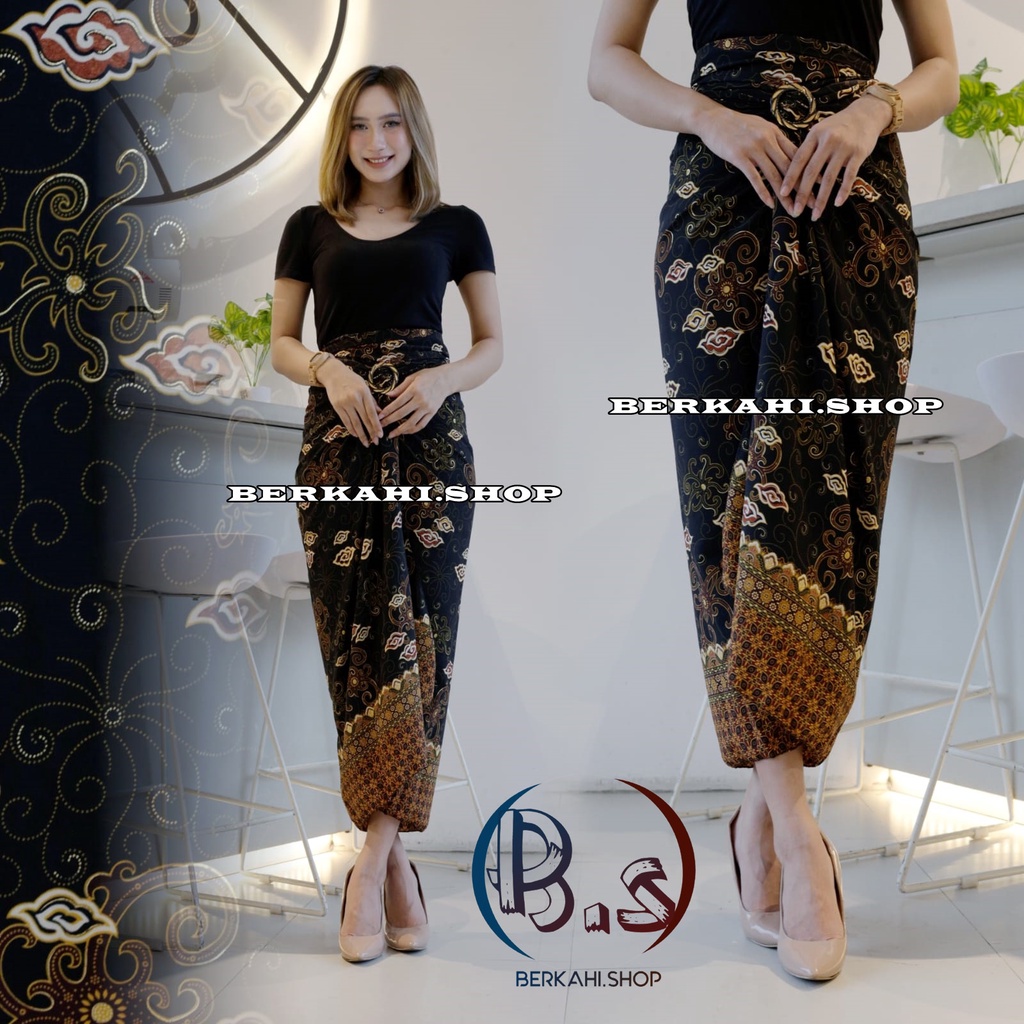 Rok Lilit Batik Bawahan Kebaya Modern Rok Serut Batik rok lilit batik kain lilit murah lilit batik modern motif mega mendung