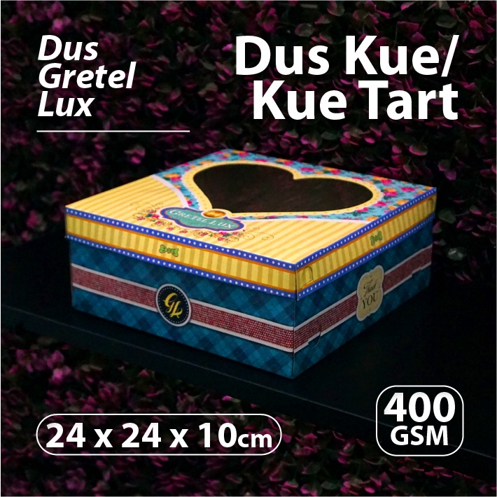 Dus Cake Motif 24 x 24 x 10 cm - GRETEL LUX - Box Kue