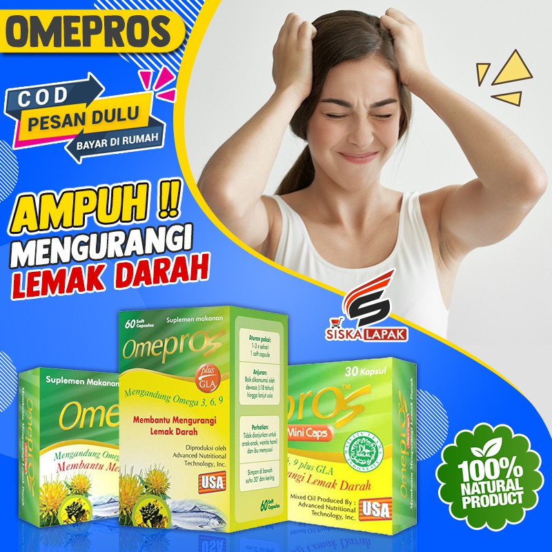 [COD] OMEPROS Obat Kolesterol Penurun Lemak Darah BPOM Original