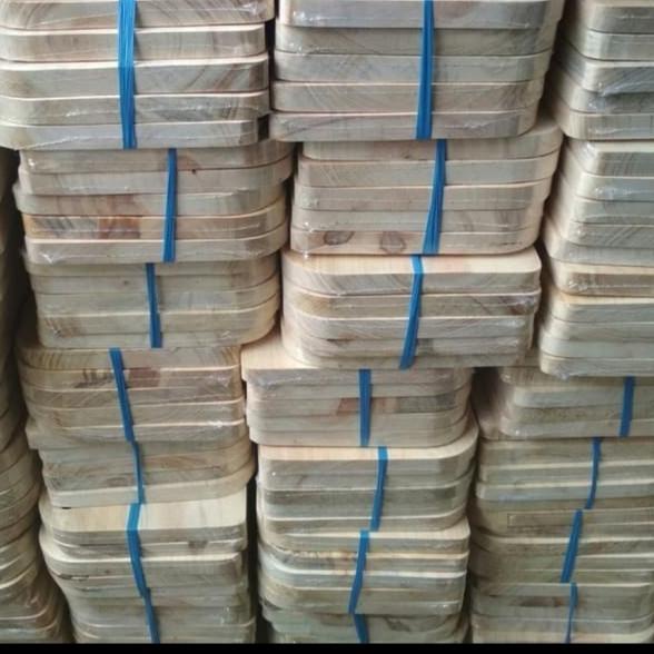 ✬ Talenan kayu besar/Talenan kayu pinus kotak besar 39x24x3 ✮