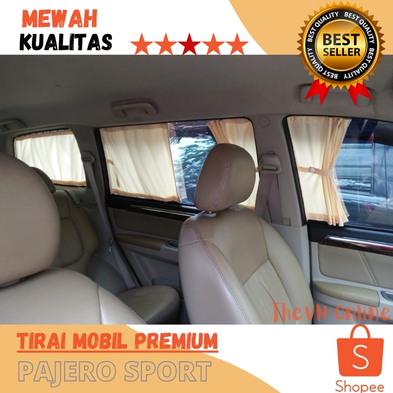 Gorden tirai horden Mobil New Pajero Sport premium bukan kaca film