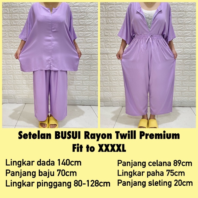 SETELAN CELANA PANJANG RAYON TWILL PREMIUM FIT TO 4XL BIG SIZE REAL PICT|BUSUI