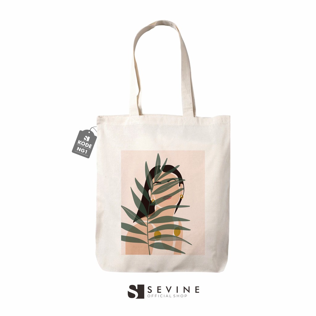 Sevine Totebag Tas Wanita Tote Bag Resleting Nordic Aesthetic Girly - NG