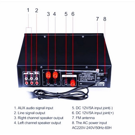 DORRAS Amplifier Karaoke 1000watt Dorras Ds-299 Stereo Audio/Amplifier Bluetooth/Amplifier Wireless/Amplifier