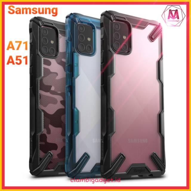 Case Samsung A51 A71 Ringke Fusion X Casing Galaxy Anti Crack Case Clear Bening Motif Karakter Cod