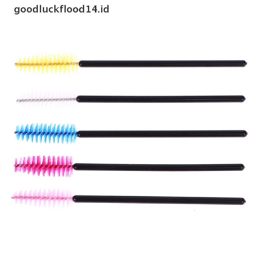 [OOID] 50pcs Disposable Plastic Eyelash Brush Comb Eye Lashes Extension Mascara Wands ID