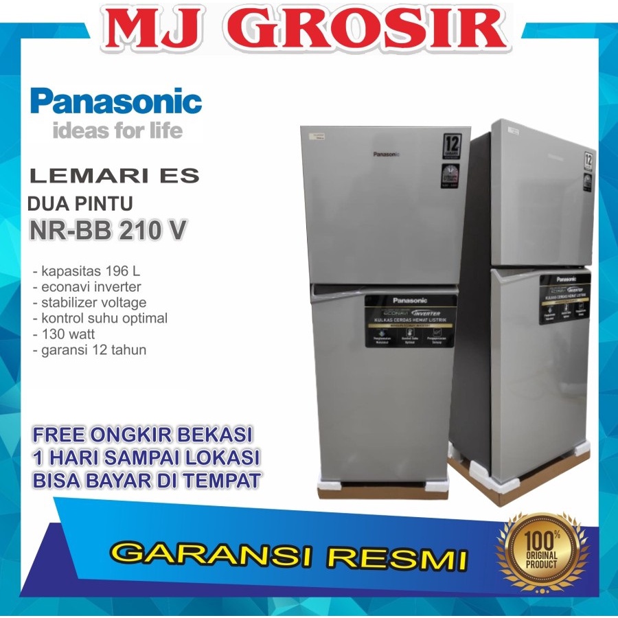 KULKAS PANASONIC NRBB 210 V LEMARI ES 2 PINTU NRBB210V INVERTER