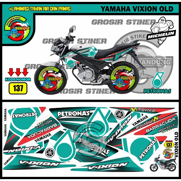 STRIPING VARIASI YAMAHA VIXION OLD PETRONAS