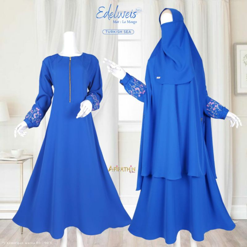 Gamis Set Edelweis by Afifathin