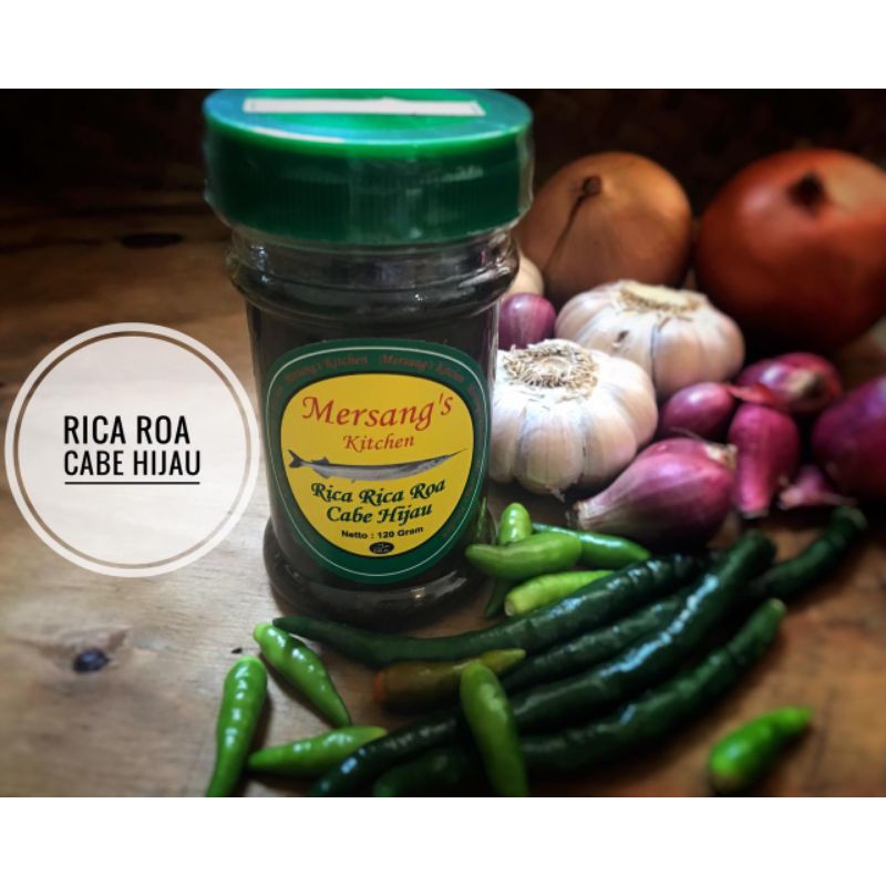 

Sambal Rica Roa Cabe Hijau Khas Manado Mersang 120gr & 180gr