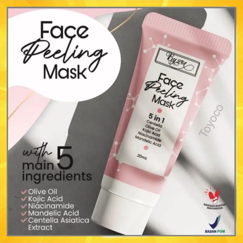 [READY] BYZOE FACE PEELING MASK 5IN1 BPOM ORIGINAL PEELING MASK BYZOE