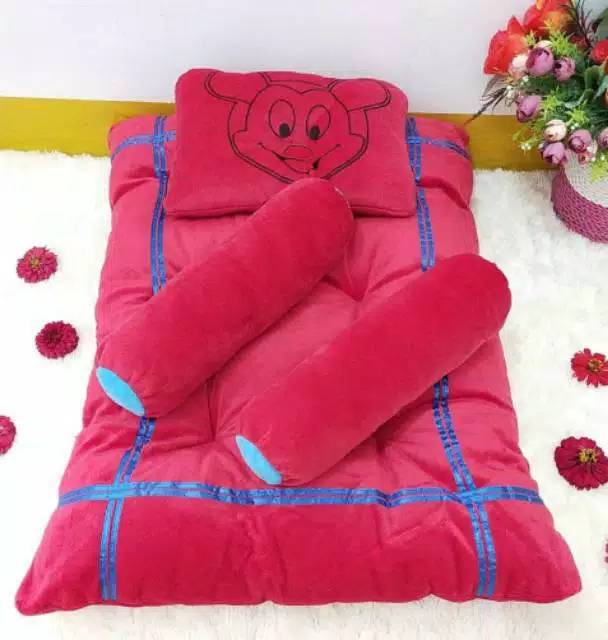 Set tempat tidur bayi/Kasur bantal bayi karakter