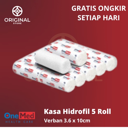 Kasa Perban One Med Hidrofil ROLL Onemed 3,6 m x 10 cm Kassa hidrophyl Verban Gulung Pembalut Onemed