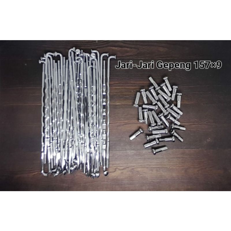 Jari Ruji Krom Crom Gepeng Ulir 151 154 174 184 159 x9 bukan TDR nepel crom