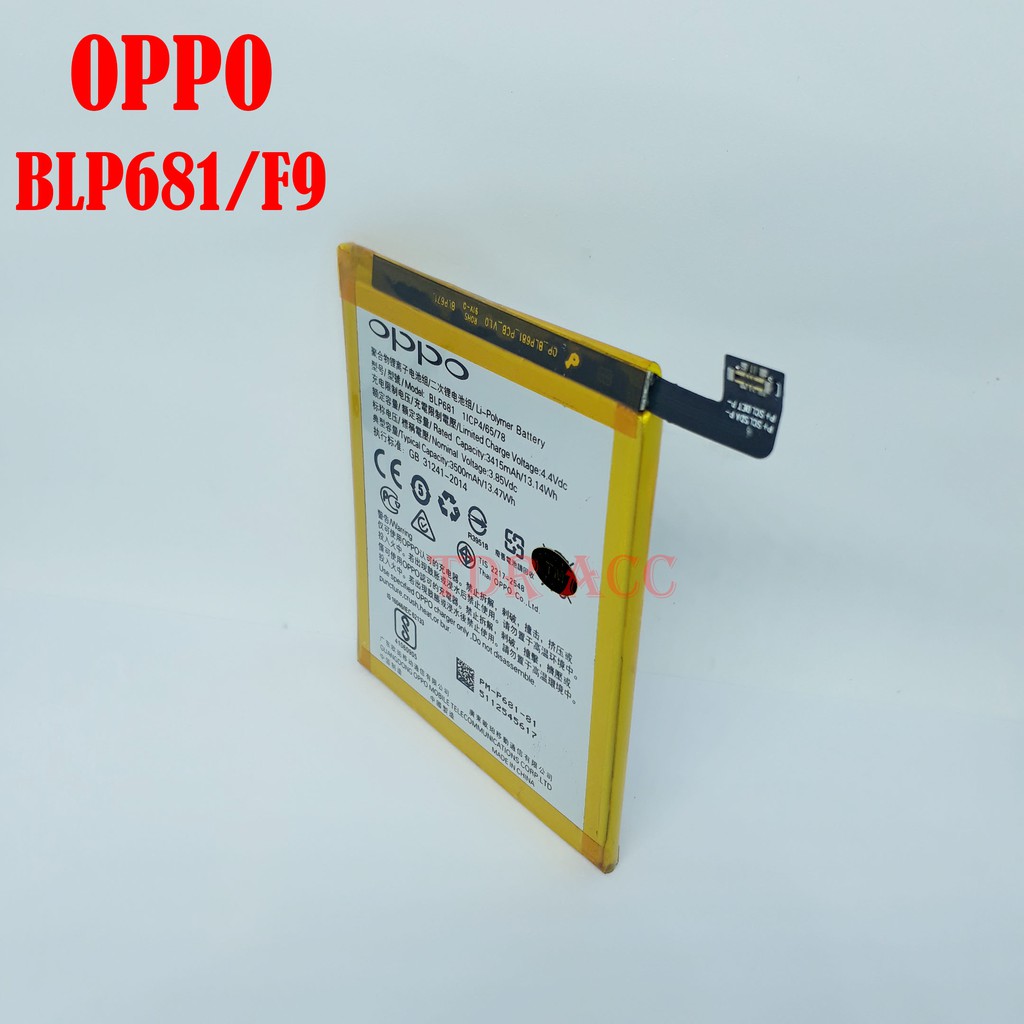 Batre Baterai Oppo BLP681 F9 F9 PRO ORI 100