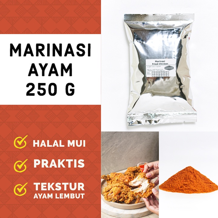 

Marinasi Fried Chicken 250 gram Halal Lezat Enak