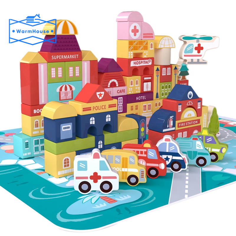 children's cardboard building blocks