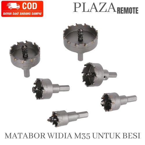 MATA BOR PELUBANG BESI KAYU PLASTIK METAL HOLESAW CARBIDE M35 TST Besi Kugel 35 mm