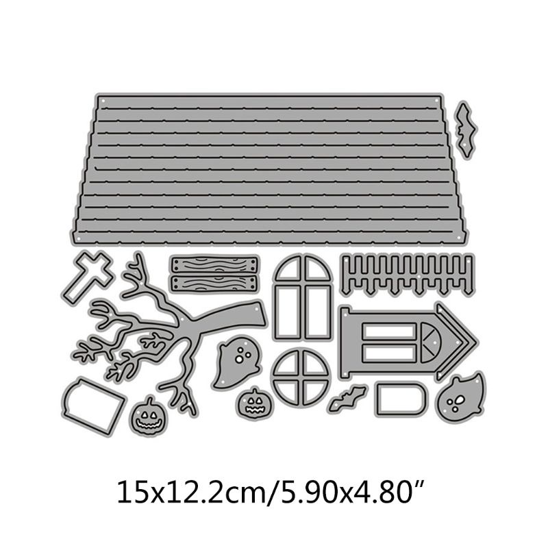 Cetakan Stensil Cutting Dies Motif Daun Bahan Metal Untuk Scrapbook Craft DIY