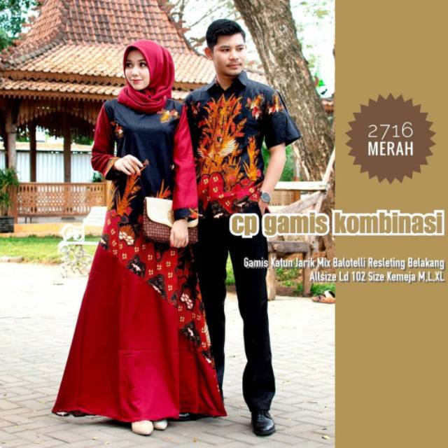 Cp gamis kombinasi 2716