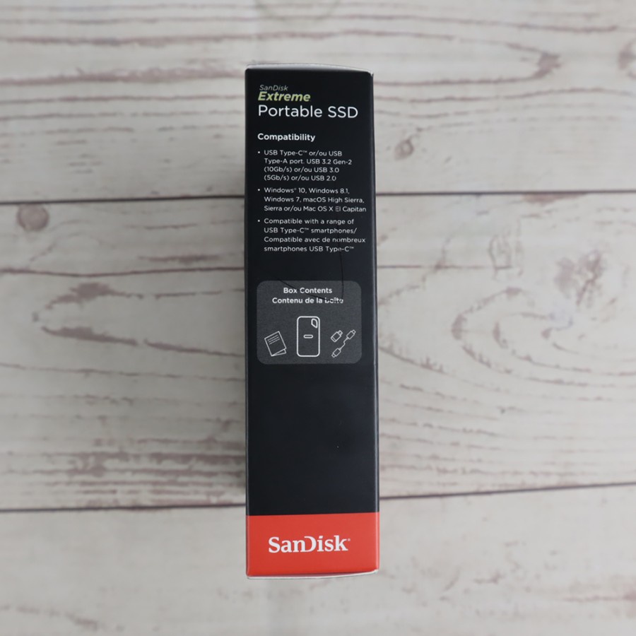 SanDisk Extreme Portable SSD V2 USB Type C 3.2 4TB - SDSSDE61-4T00 - Black