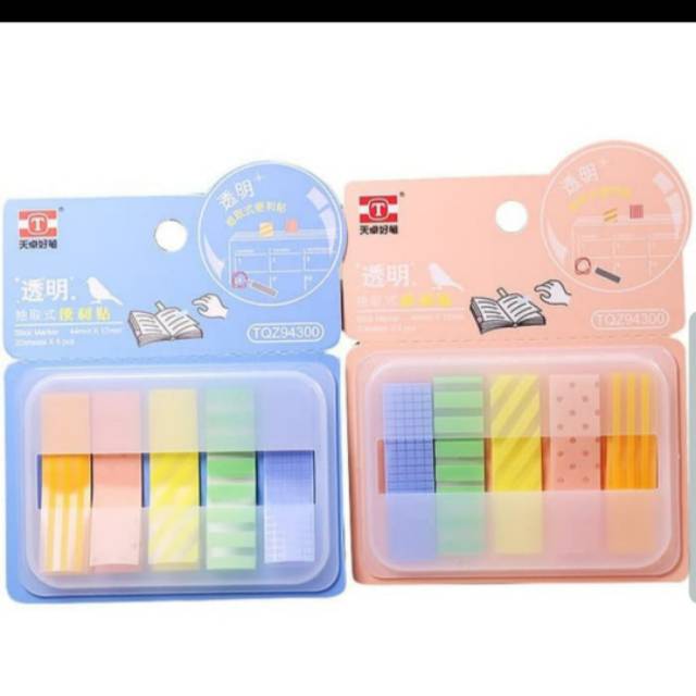 

Sticky marker/ sticky notes/ sticky notes plastik/ memo plastik/ memo murah/ memo unik/ memo lucu/