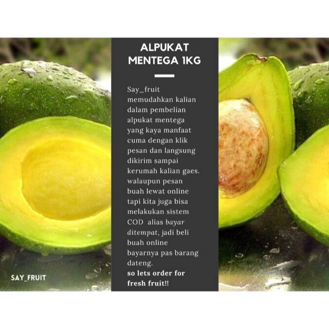 

Alpukat Mentega Premium 1kg / Buah Alpukat Mentega Premium / Avocado