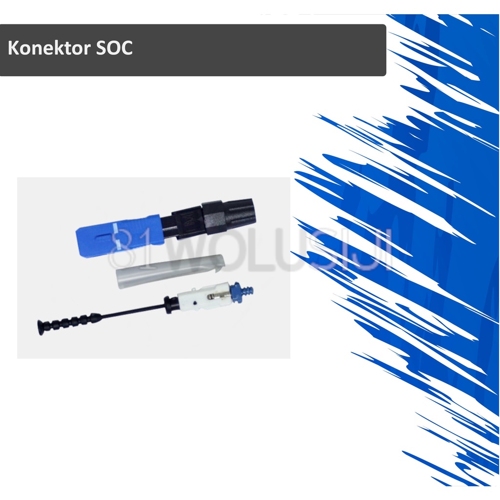 Konektor SOC Fiber Optic/Splice On Connector (SOC) SC UPC