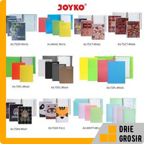 

JOYKO BINDER NOTE BUKU CATATAN TULIS KULIAH UKURAN A5 20 RING