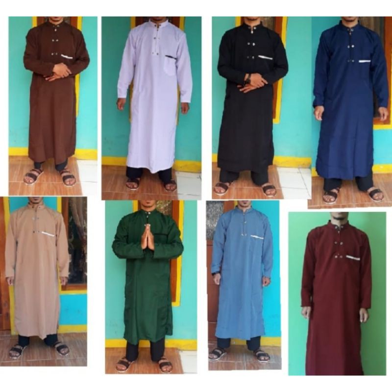  Jubah  Pria Remaja  Dewasa Gamis Pakistan Pakaian Muslim 