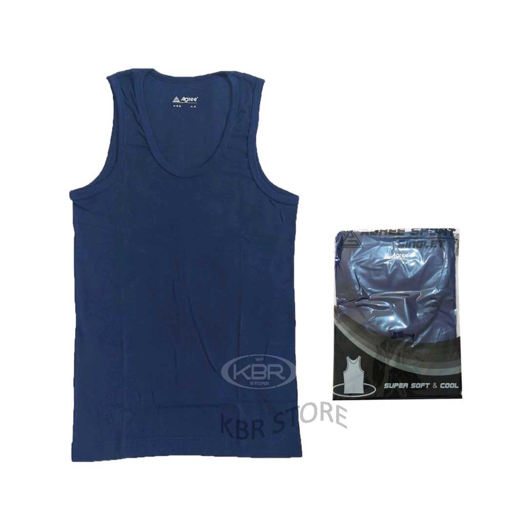 agree-Singlet Dalam Pria Singlet AGREE Sportwear Singlet Pria Polos-WF STORE