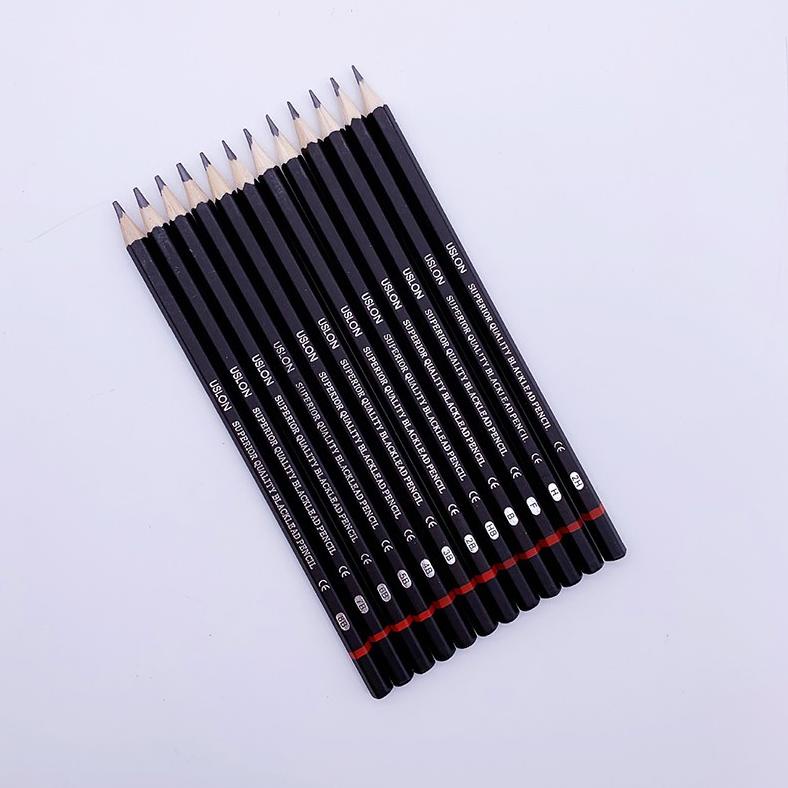 

95 isi 12 pcs Pensil gambar sketsa set lengkap 2H H F B HB 2B 3B 4B 5B 6B 7B 8B Charcoal Pencils Set GB95 95