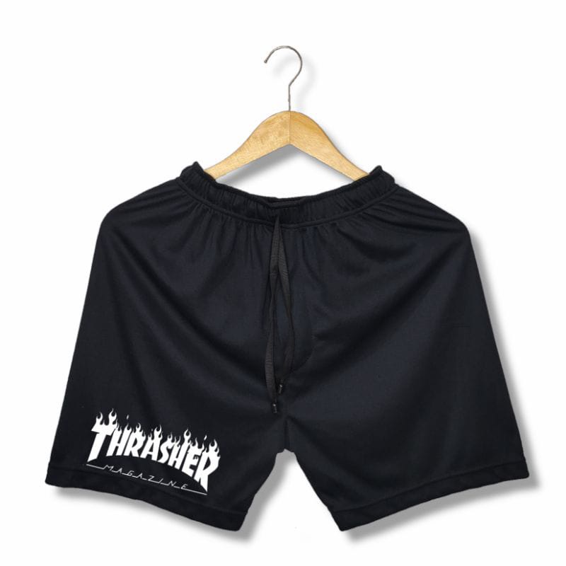 Celana Boxer Black Fire Thrasher | Boxer Black Thrasher | Celana Pendek | Celana Distro | Boxer Distro | Boxer Sablon