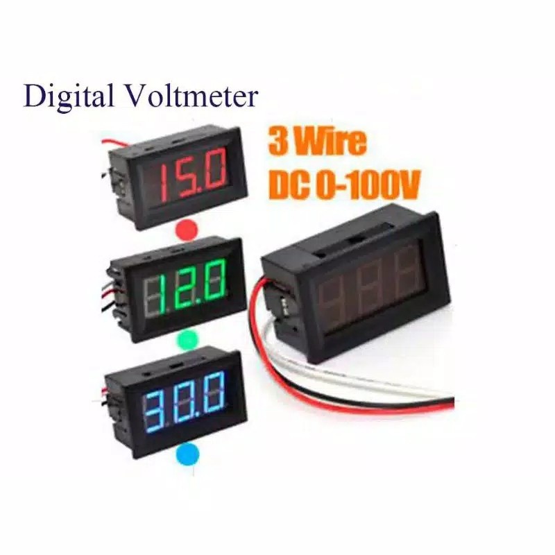 VOLT METER DIGITAL  MERAH DC
