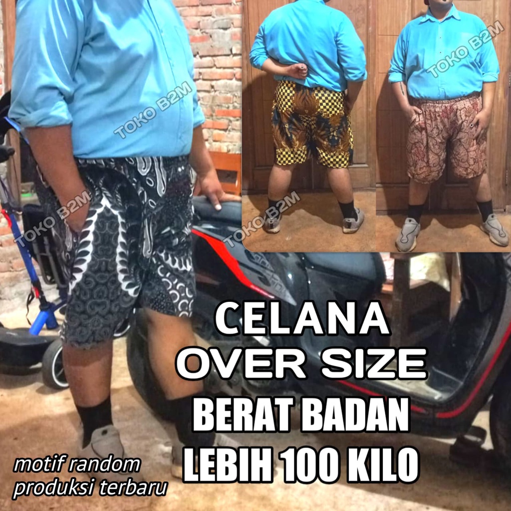 Celana Kolor Jumbo XXXL Pria &amp; Wanita - Celana Jumbo Batik