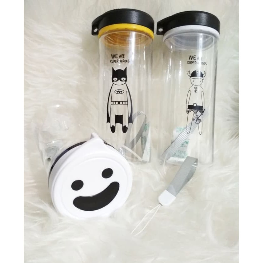 [COD] BOTOL MINUM SMILE B87 600ML TUMBLER