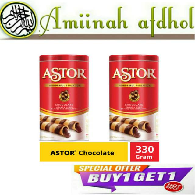 

ASTOR Wafer Stick Double Coklat 330gr {Buy 1 get 1}