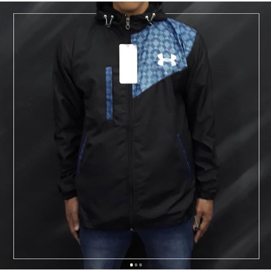 Jaket Parasut Sport UNDER ARMOUR Mtf 3 Saku (Waterproof)