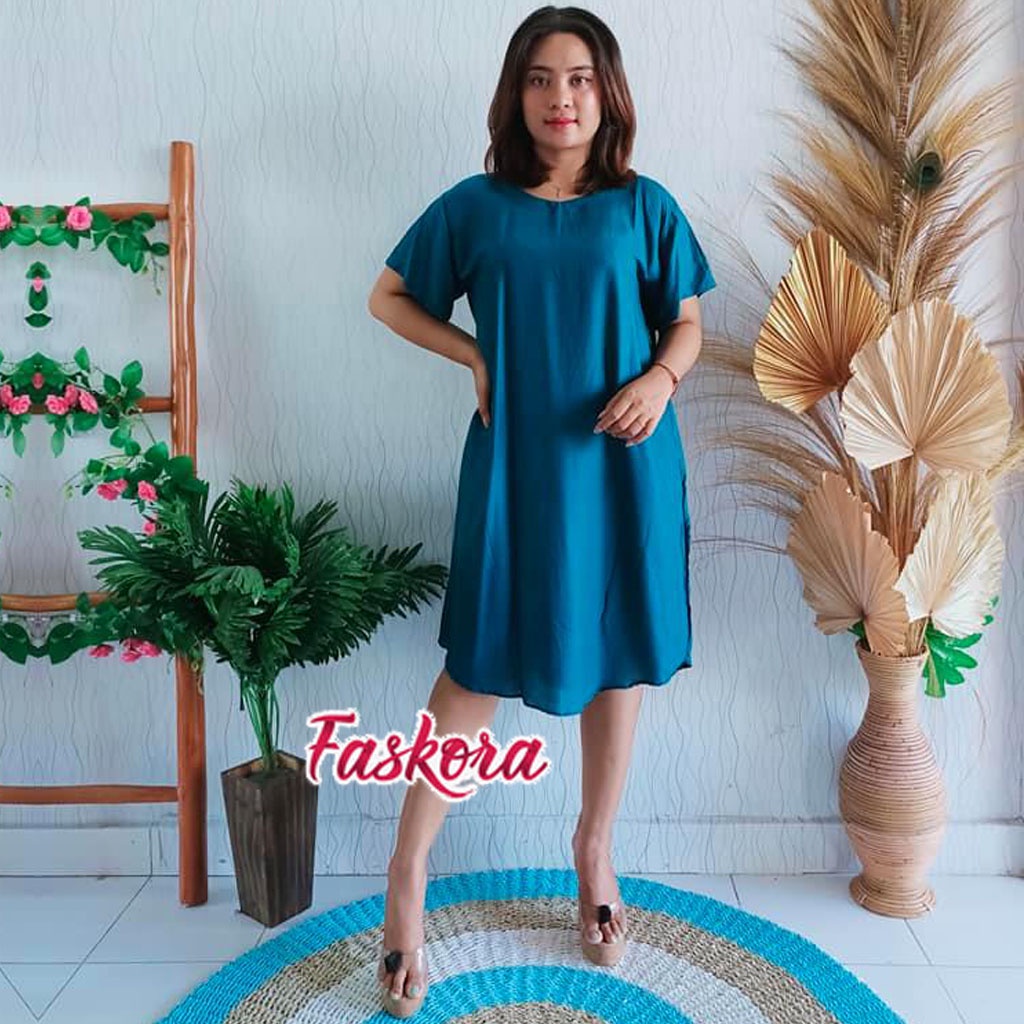 Daster Polos Jumbo Murah / Baju Daster Kekinian Murah Grosir / Baju Tidur Wanita Dewasa Jumbo Polos