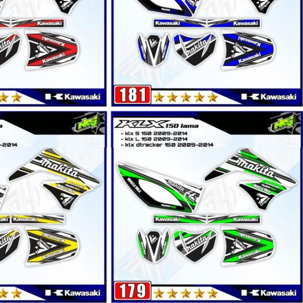 ♢ Decal Sticker Striping Variasi Fullbody KLX 150 Lama (KLX L - KLX S - DTRACKER Lama) 2009-2014 |24