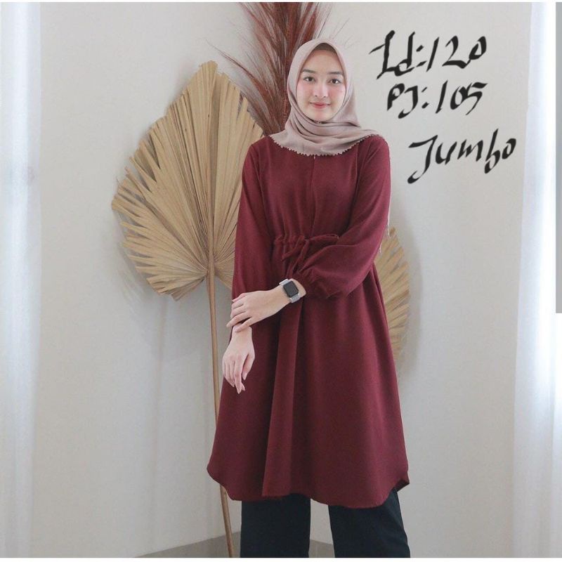 TUNIK JUMBO/BERTHA TUNIK/TUNIK MUSLIM/TUNIK HIJAB/TUNIK BIG SIZE/LD120/PJ105/REAL PICT/BUSUI&amp;BUMIL