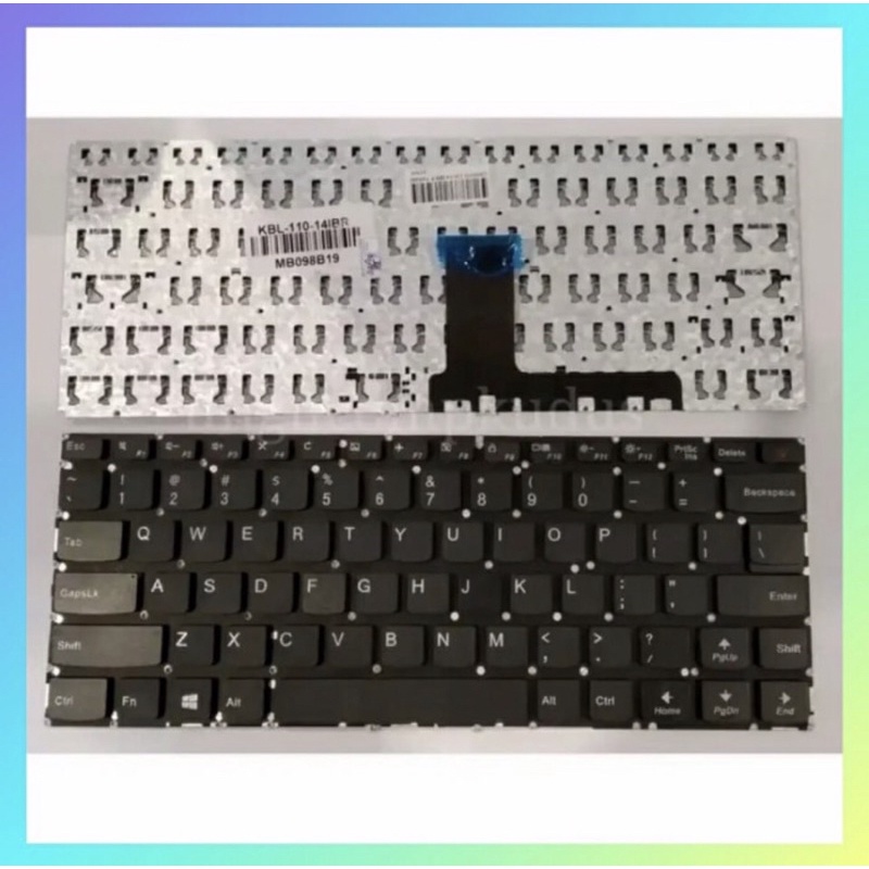 Keyboard Lenovo Ideapad 110-14 110-14ibr 110-14isk Soket Tengah Tombol Power