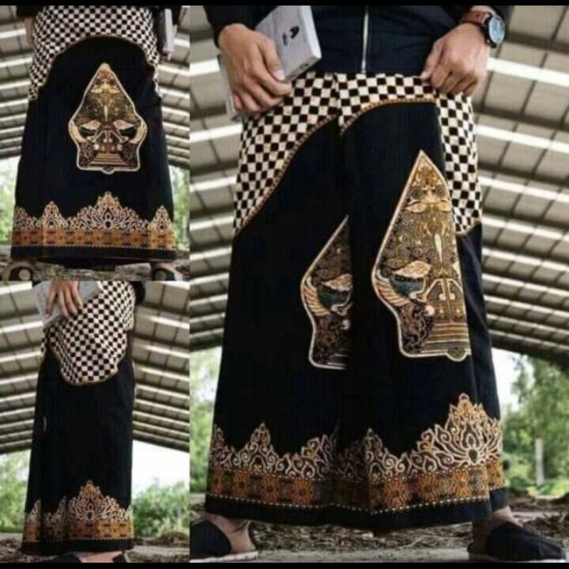 Sarung Batik Halus Motif Wayang Gunungan - Warna Kuning - Sarung Gus Azmi